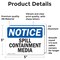 Signmission Spill Containment Media, 5 in W x Rectangle, Vinyl Decal OS-2PACK-NS-D-35-L-18387 - alternate 2